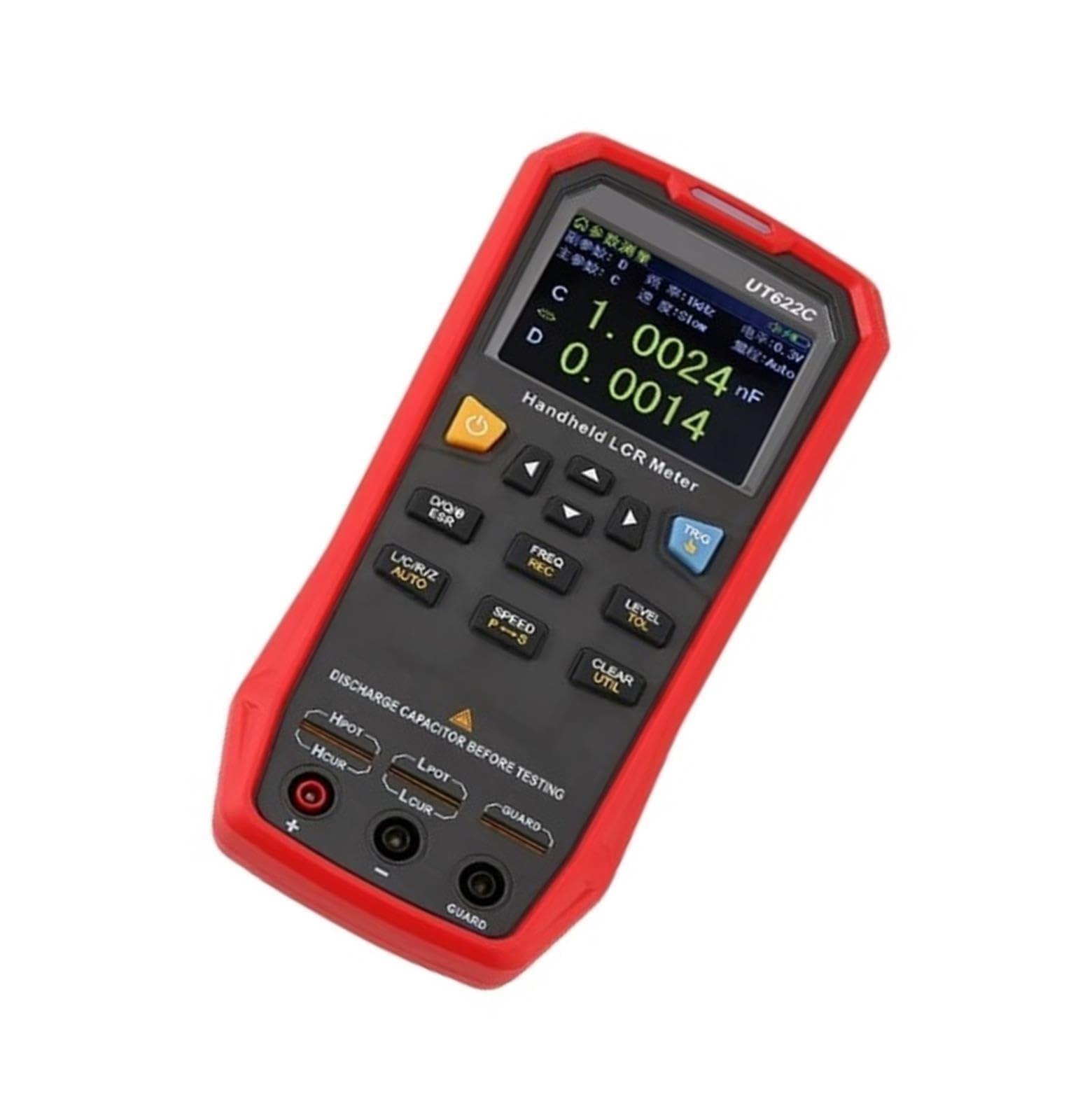 Medidor de puente LCR digital portátil UT622C 100 Hz-100 kHz