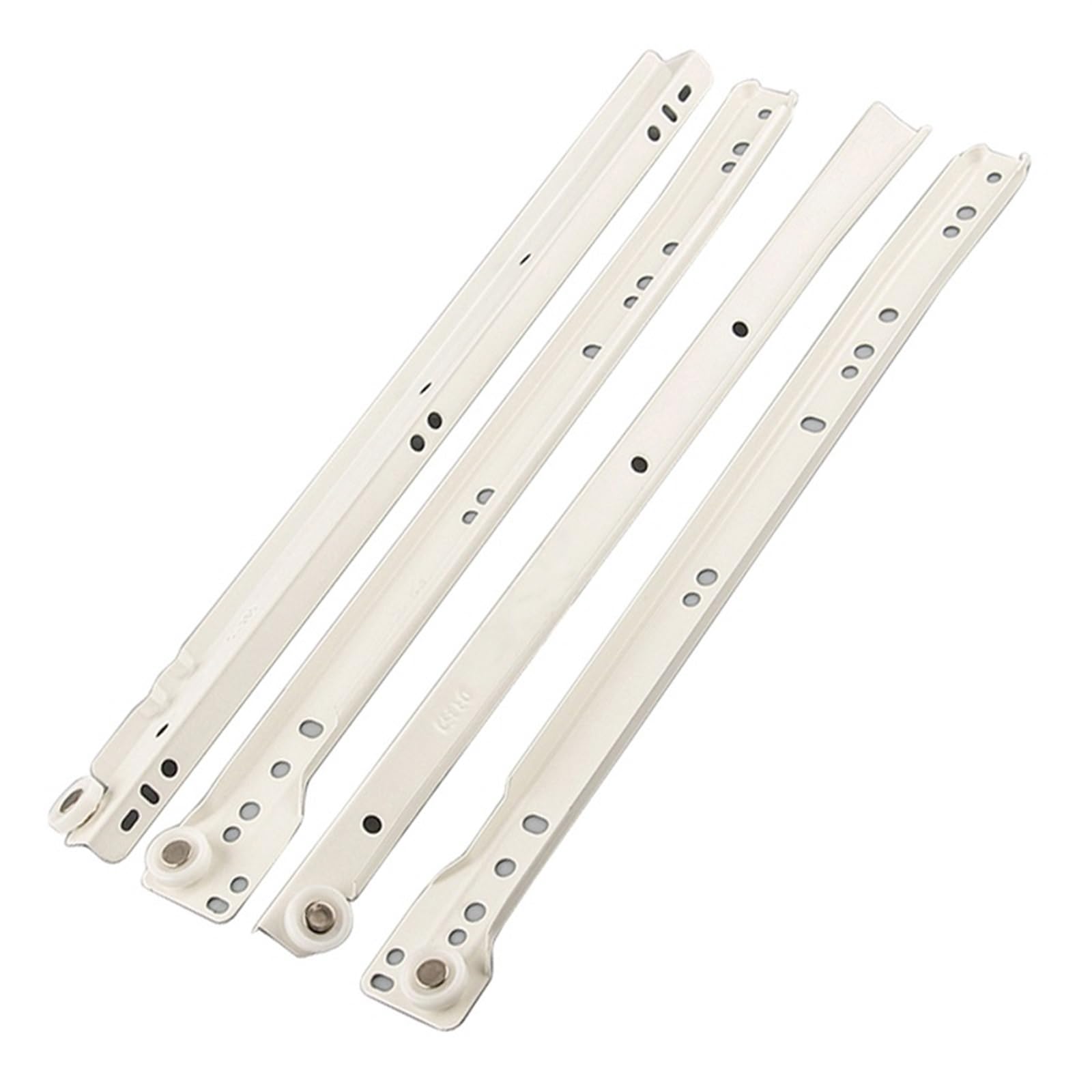 Oumifand 14Inch(35Cm) Drawer Track Slides Cabinet Rails Thickening Computer Table Chute Clothing Cabinets Keyboard Roller Pulley Furniture 2Pcs(14Inch(35Cm))