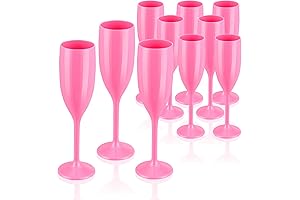 Champagne Flute Acrylic Champagne Glasses Wedding Toasting Champagne Flute Goblet Plastic Reusable...