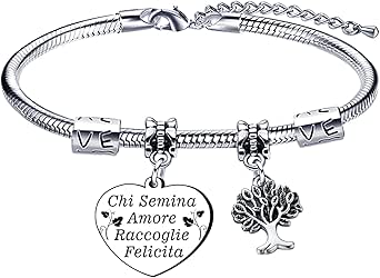 TOFBS Bracciale Natalizio Con Campanelle E Ciondoli - Regolabile Per Donne E Bambine