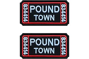 2 Pcs Ticket to Pound Town Patch