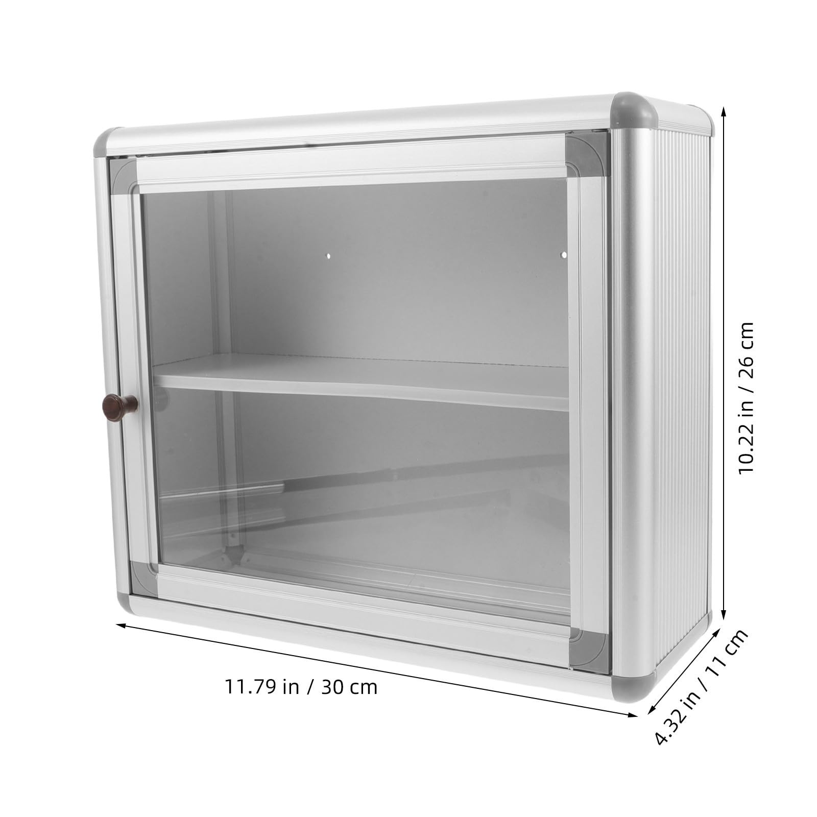 Caja de Almacenamiento Metálica para Suministros Médicos y Objetos Perdidos y Construcción Duradera Diseño Ahorrador de Espacio para Botiquín de Pared en Oficinas Públicas y Baños