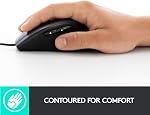 Logitech M500s Advanced Corded Mouse with Advanced Hyper-Fast Scrolling & Tilt, Customizable Buttons, High Precision Tracking with DPI Switch, USB Plug & Play (Renewed)