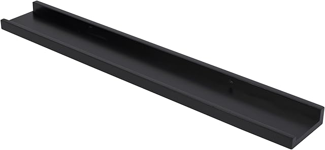 DURAline Shelf, Wood, black, 60 x 9 x 3 cm