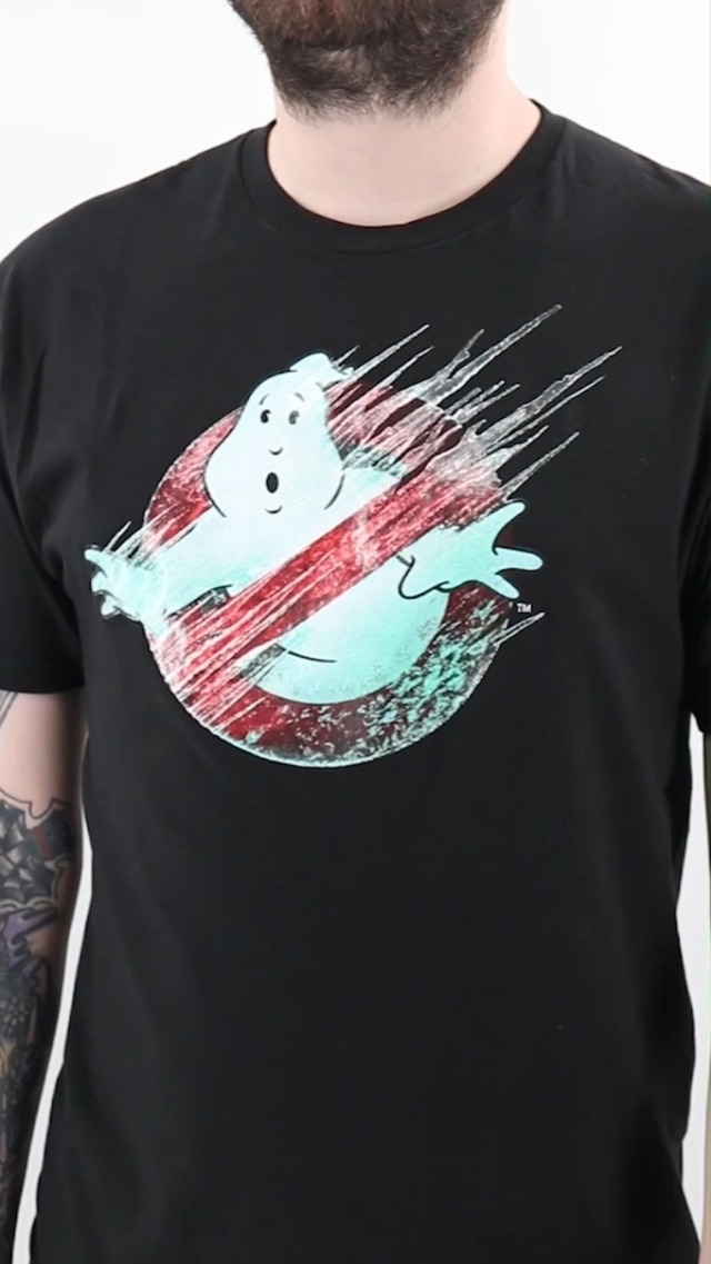 Vêtements vintage, T-shirt vintage, T-shirt graphique gris Ghostbusters