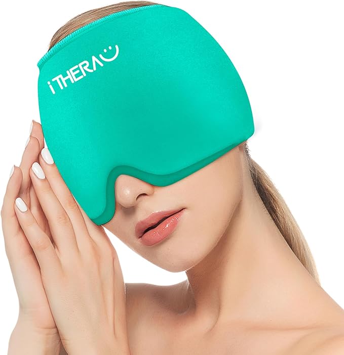 i THERAU Migraine Relief Cap Headache Relief Cap Cold Cap for