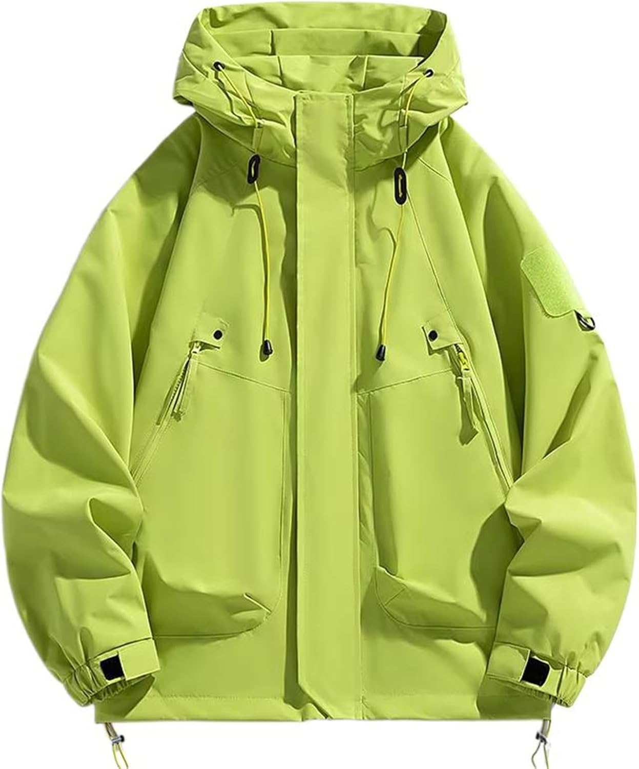 GUOYUXIAO Men's Coat Hooded Waterproof Camping Softshell Hiking Casual Jacket For Men