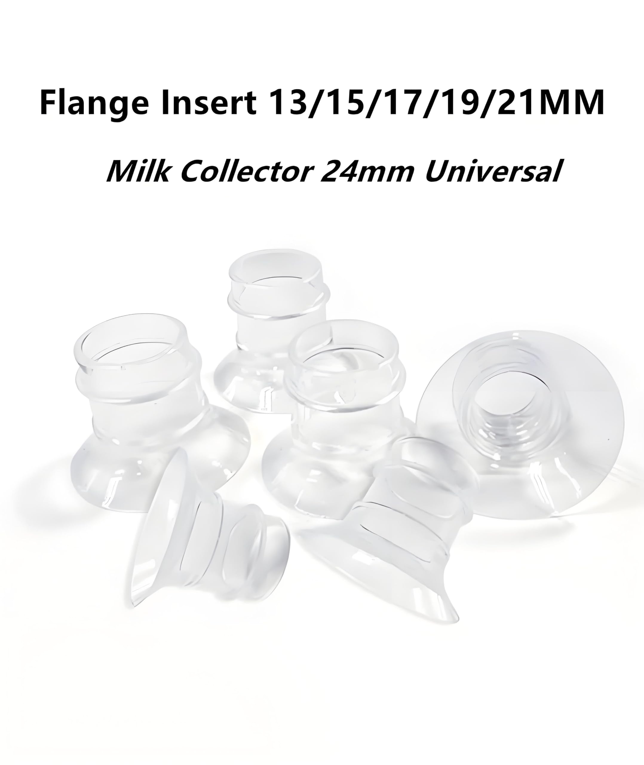 10pcs Flange Insert for Breast Pump, Flange Size for Breast Pump, Flange for Breast Pump Multi-Size Flange Set for Comfortable Pumping, Ideal Breast Pump Accessories for Nursing Mothers - Image 4 thumbnail