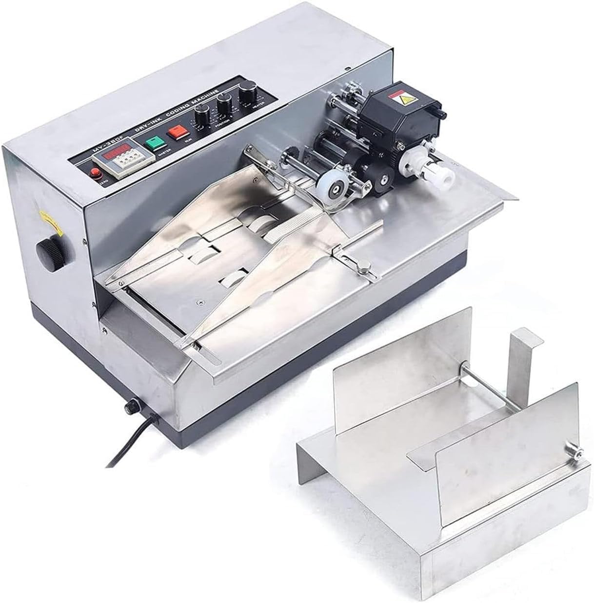 Eoweiot 220v Inkjet Printer for Batch Coding, 180W Automatic Marking Machine,Production Date 300 Times/min,Reliable Performance (Inkjet)