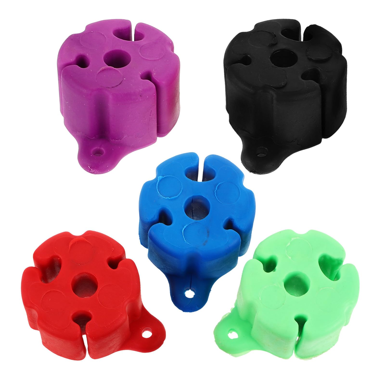 Soportes de Silicona para Cañas de Pescar 5 Piezas Antideslizantes Clips Varillas Surfcasting