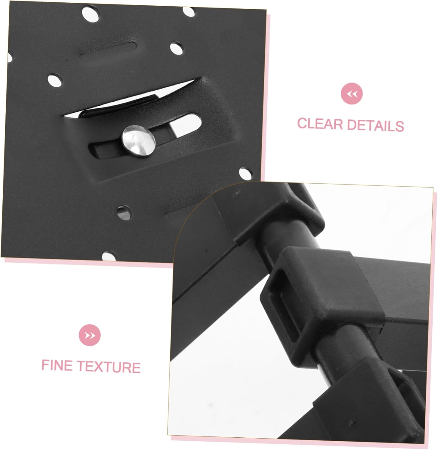 Amosfun Retractable Rotatable Tv Wall Bracket Cold Rolled Steel Easy to Install Secure Wall Mount for Tvs Monitor Holder Home Organization