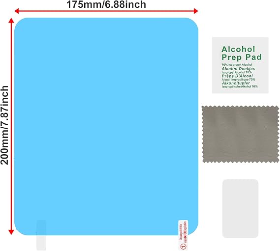 2 Pieces Car Film Rearview Mirror Film, Waterproof HD Clear Mirror Film Anti Fog Rainproof Nano Coating Car Film Protective Sticker for Car Rearview Mirror Side Windows(200x175mm)
