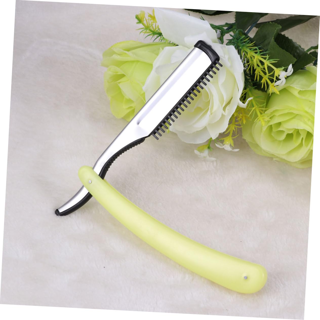 Didiseaon Stainless Steel Manual Straight for Men Folding Shaving Tool for Beard Grooming Sideburns and Fine -friendly and Easy to Use