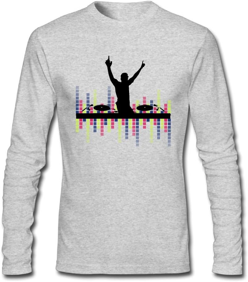 Lights DJ Sound Activated Light Up Rave Personalised Awesome Man O-Neck Long Sleeves Tee Shirts Fashion 100% Cotton Casual Wear
