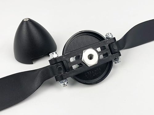 Miniatura 6 de Hélice plegable eléctrica RC de 12 x 6 pulgadas con tamaño giratorio D38 × H35 mm, y diámetro del eje del motor 4.0 con giratorio de plástico de