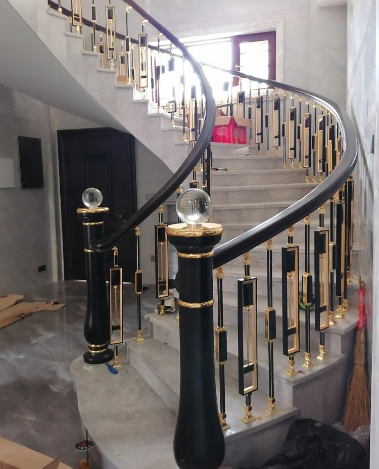 Kit de poste de barandilla con soportes ajustables para cubierta y escalera 4
