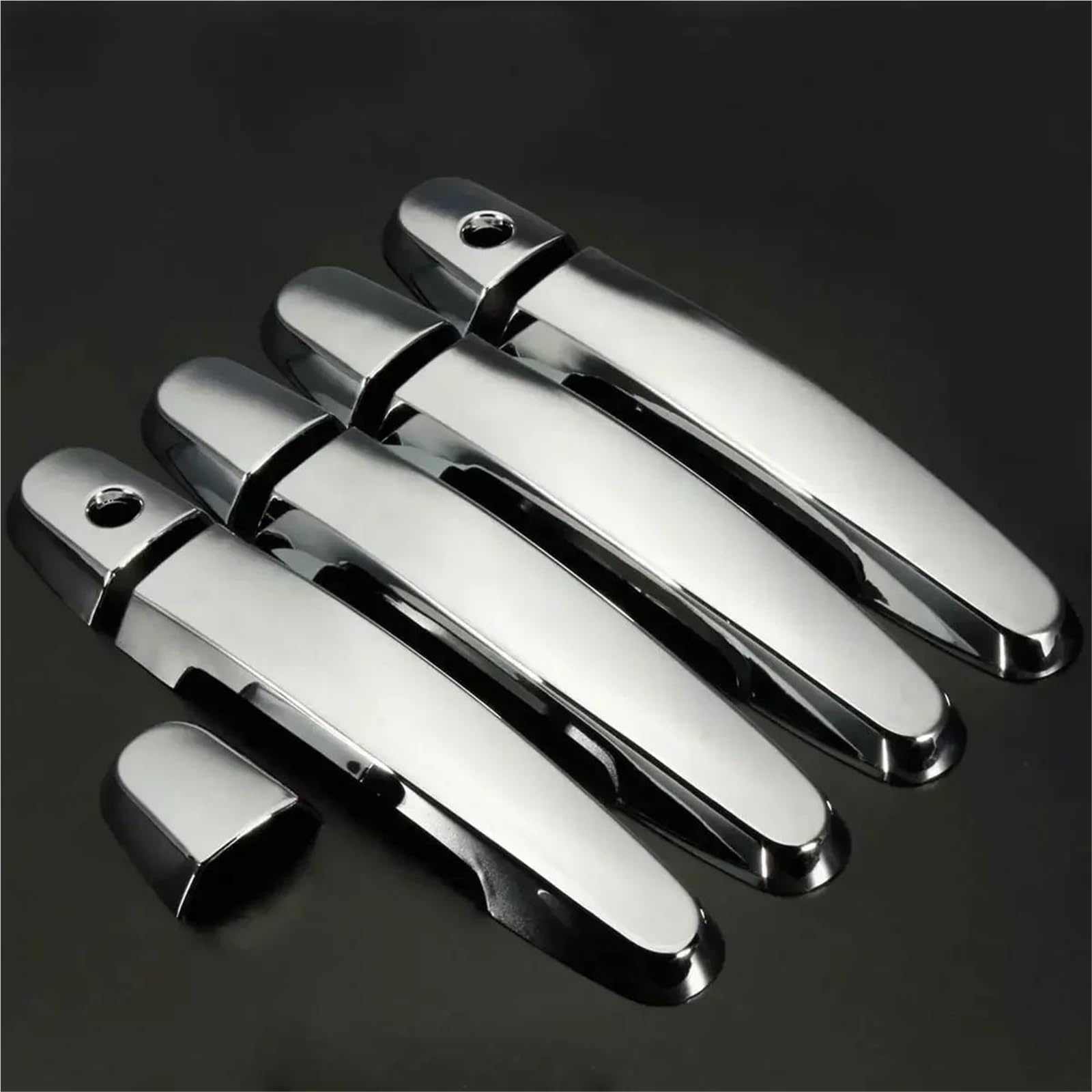 Piwine One Color Car Exterior Parts 9Pcs Abs Chrome Door Handle Covers For Camry For Rav4 For Yaris For Corolla 2003-2011