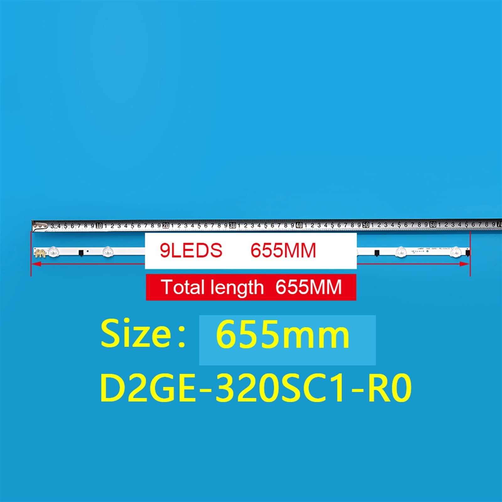Lámpara de tira de retroiluminación LED Compatible for D2GE-320SC1-R0 UE32F5000 UE32F5500 UE32F4000 D2GE-320C0-R0 Bn96-28489a 2013SVS32 SSP 3735 655MM