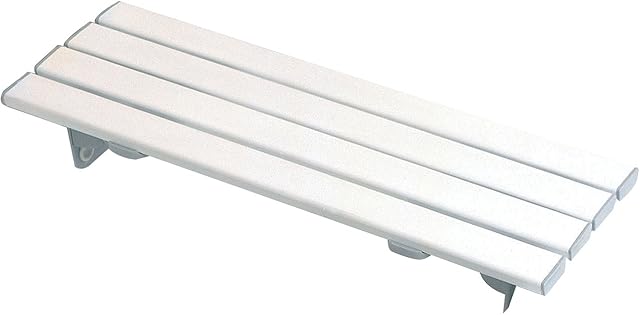 Homecraft Savanah Slatted Bathroom Board, Plastic Four Slat Bath Board for Elderly, Disabled and Handicapped Users with Quick Draining, 68.6cm Length x 23.2cm Width