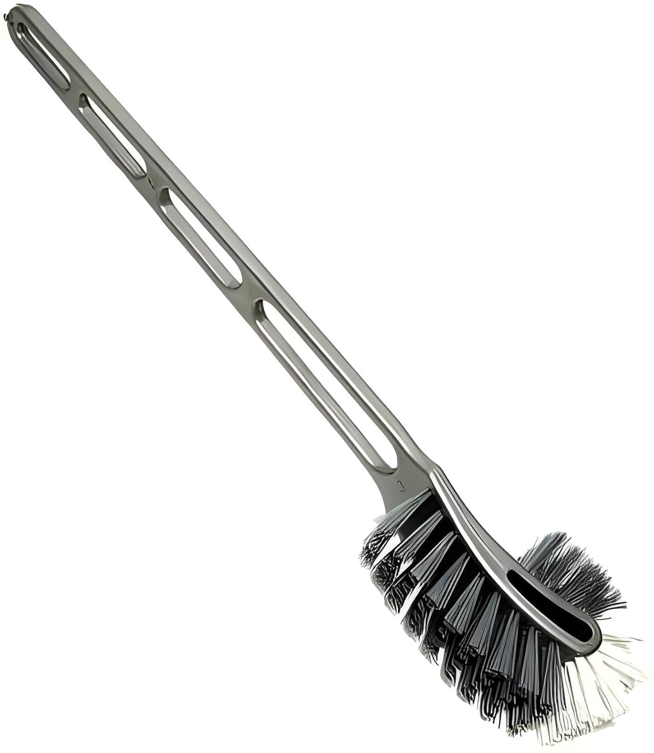 HomeEasee Plastic Double Sided Toilet Cleaner Brush for Cleaning Indian and Western Style Toilets, Grey Color Virgin Plastic Bathroom Toilet Cleaning Brush-1 Piece-image-7