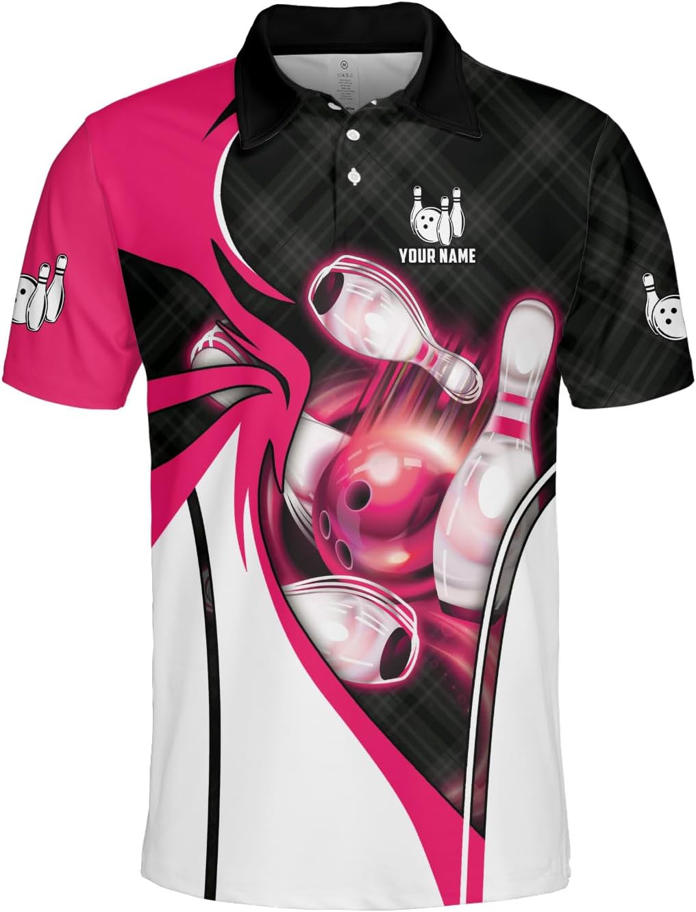 Custom Bowling Polo Shirt Personalized 3D Team Name Bowling Shirts for Men Women Jersey Unisex Bowler Short Sleeve Gift Tee