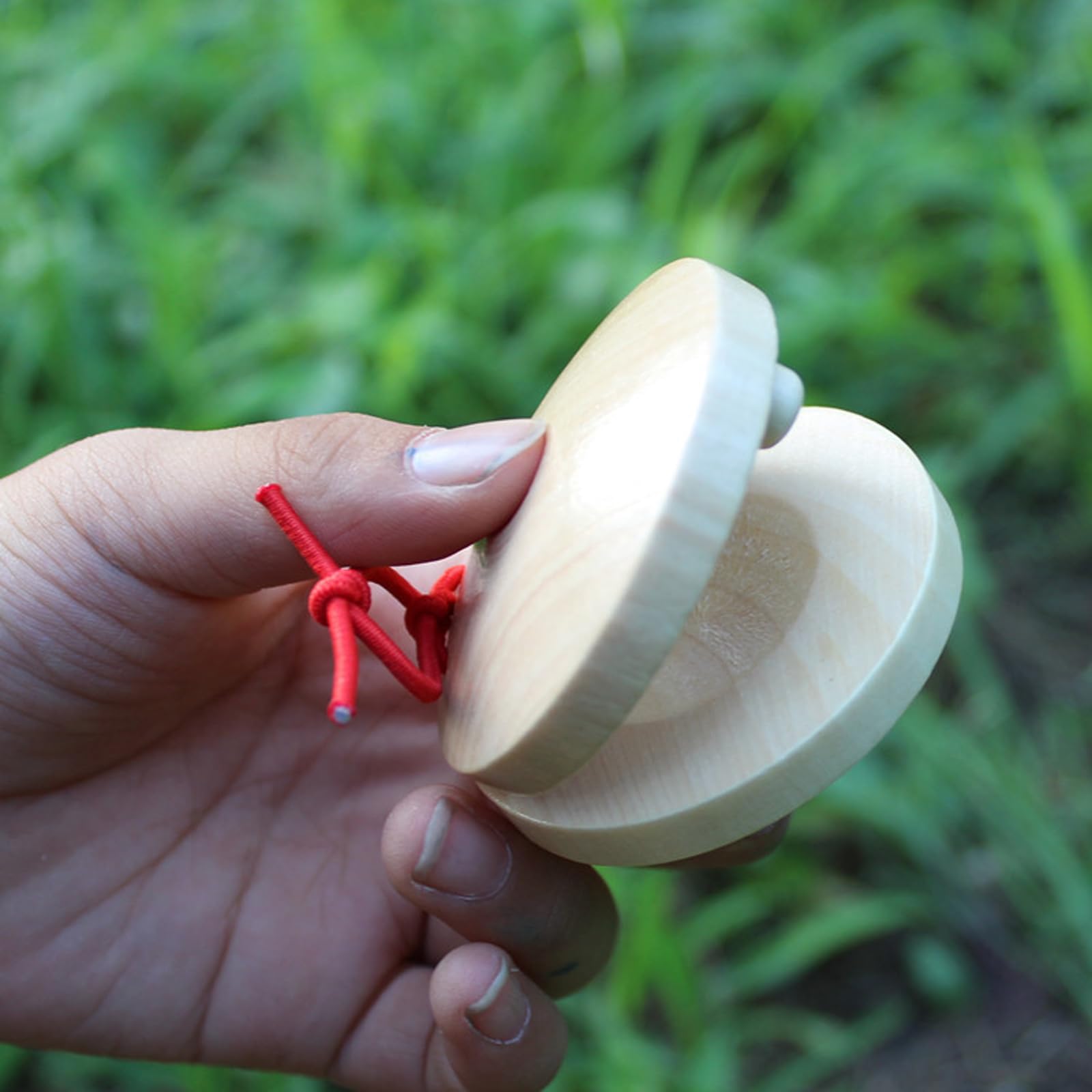Castañuelas de madera para instrumentos musicales, dedos de adultos (10 unidades)