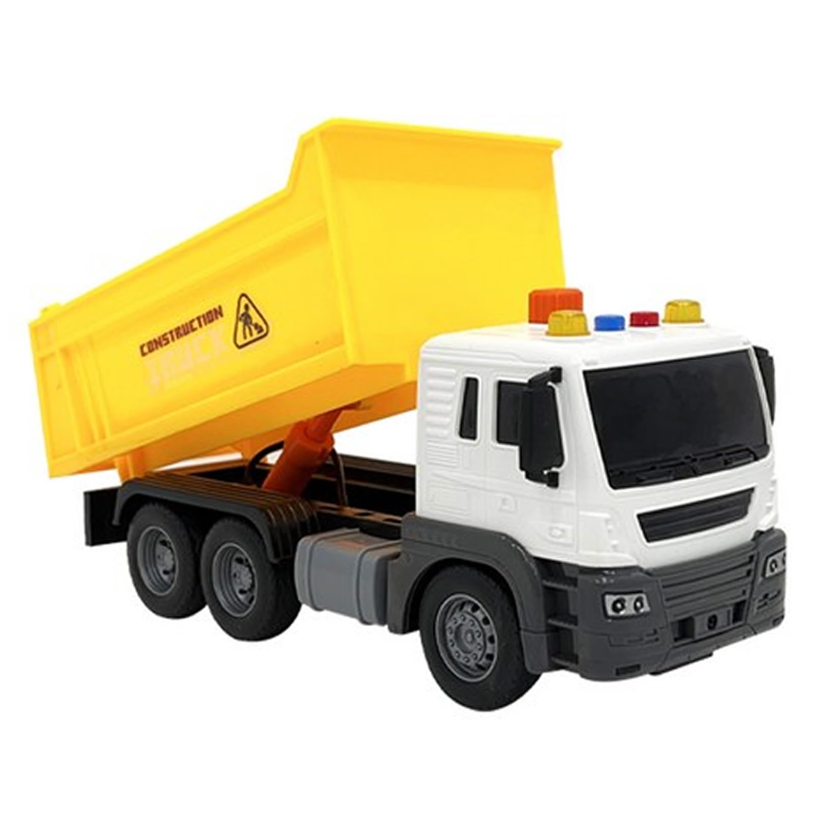 Scala 1:16 Autoribaltabile,Grande camion Giocattolo,Camion Dumper,Dumper Ribaltabile,Cassone Ribaltabile,Dump Truck con Luci e Suoni Funzione Camion Giocattolo Regalo per Bambini 3 4Anni