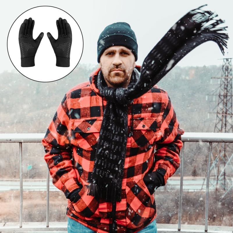 Baluue Touchscreen Winter Gloves for Men Women, Non-Slip Warmth Gloves for Winter Sports Riding Cycling Hiking Driving Touch Screen - Image 2