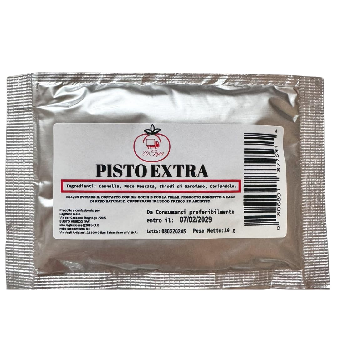 Pisto para rococó y mostaccioli 30 g – Mezcla de especias para dulces, pan de jengibre, muffin, pastel de ciruela – canela, nuez moscada, clavo de olor, cilantro