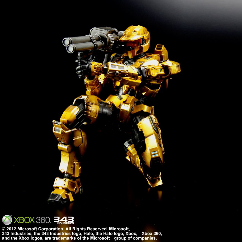 Amazon.co.jp: Halo: Combat Evolved PLAY ARTS改 Spartan Mark V Gold