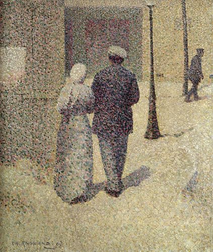 Cuadro Pintura Murales Decor Solución Paredes Vacías Lienzo Pareja Angrand