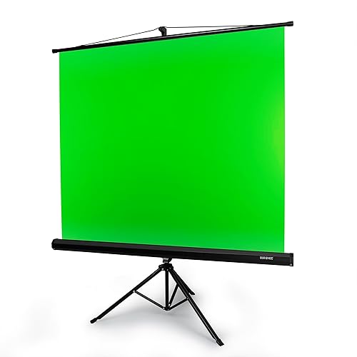 Duronic TPS13 GN Fond Vert sur Trépied de 150 x 130 cm Décor pour Filmer des vidéos et créer du Contenu Ecran Vert pour Effets spéciaux ou Studio de Tournage Ouverture fermerture Facile - TPS13 GN