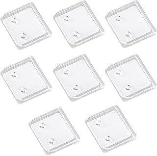 Set of 8 Clear Windproof Shower Curtain Clips - Easy Installation, No Tools Required, Self-Adhesive Splash Guards for Shower Liners and Curtains