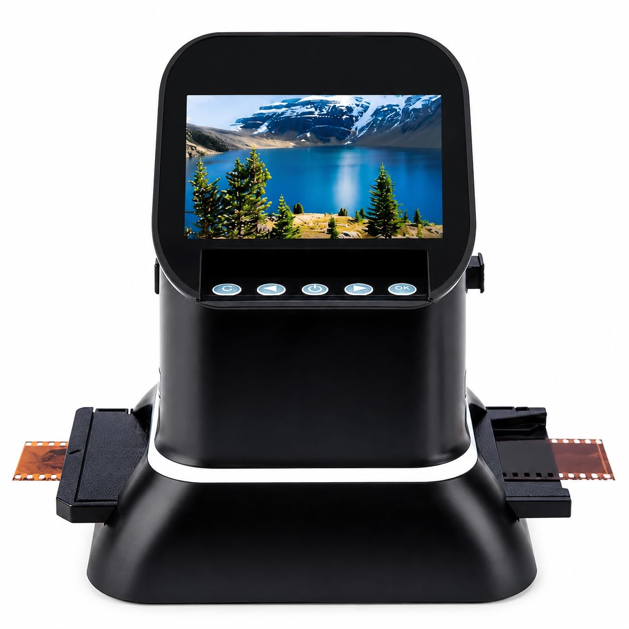 Scanner de film 22 MP, diapositive moyenne format 35 mm et 120 numériseur négatif avec écran LCD de 4,3" et mémoire intégrée de 128 Mo