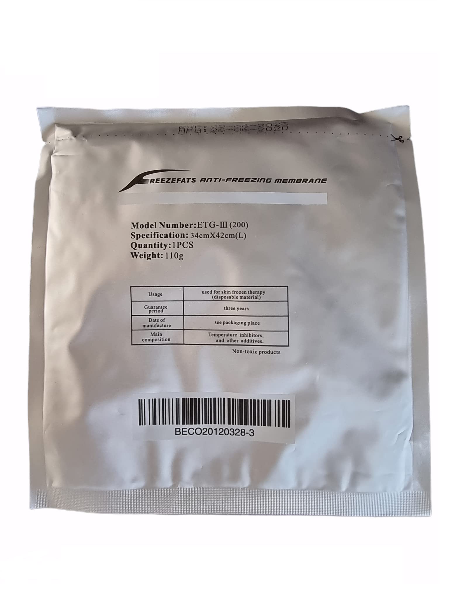 Membrana antigelo - Premium Quality L Size - 34X42 cm - Membrana antigelo per crioterapia (10 pz)