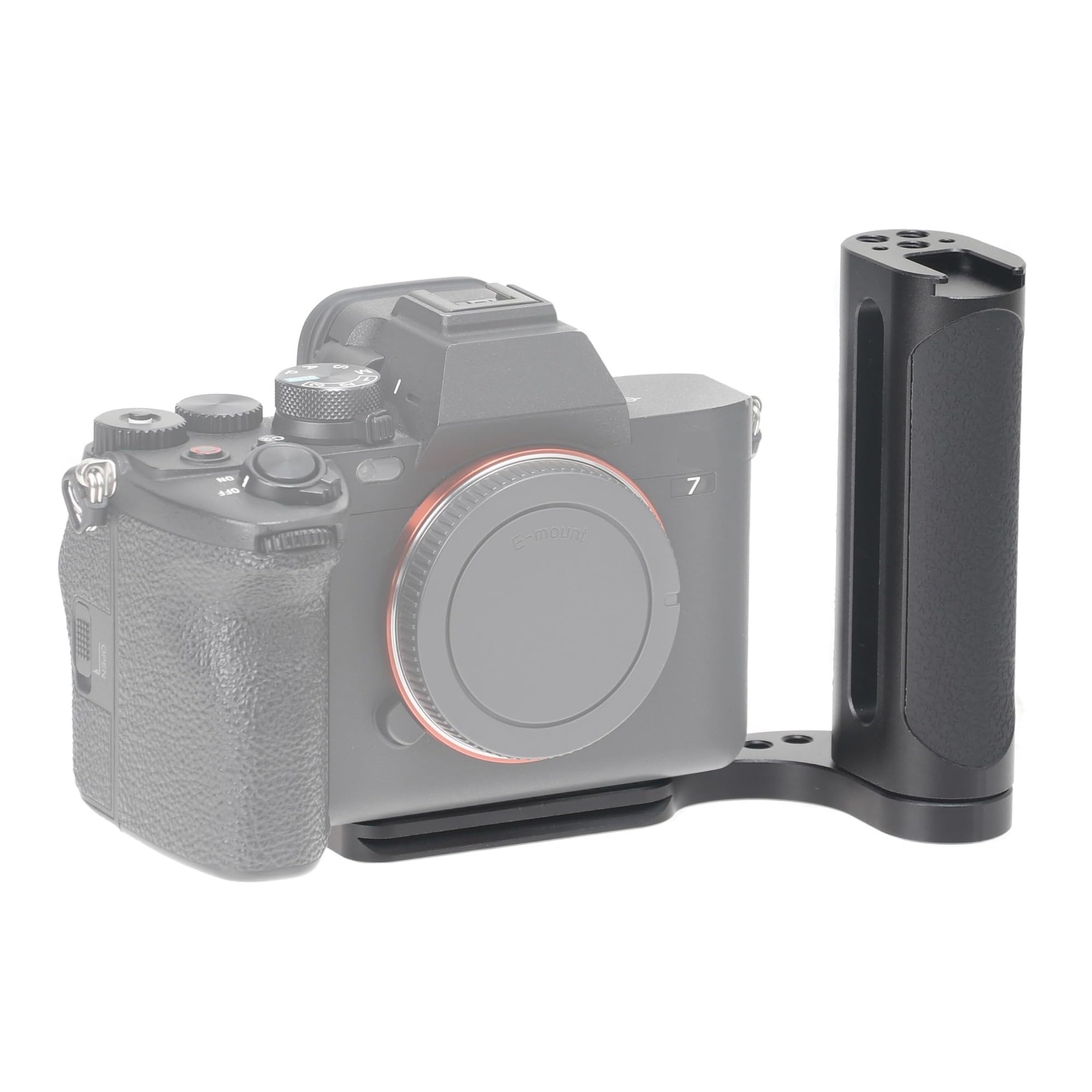 Soporte en forma de L con mango lateral, placa de liberación rápida compatible con trípode Arca para cámara DSLR sin espejo