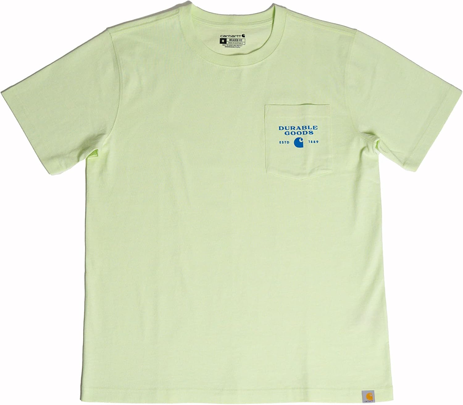 Carhartt Mens Relaxed Fit Heavyweight Short-Sleeve Pocket Logo Graphic T-Shirt - Image 4