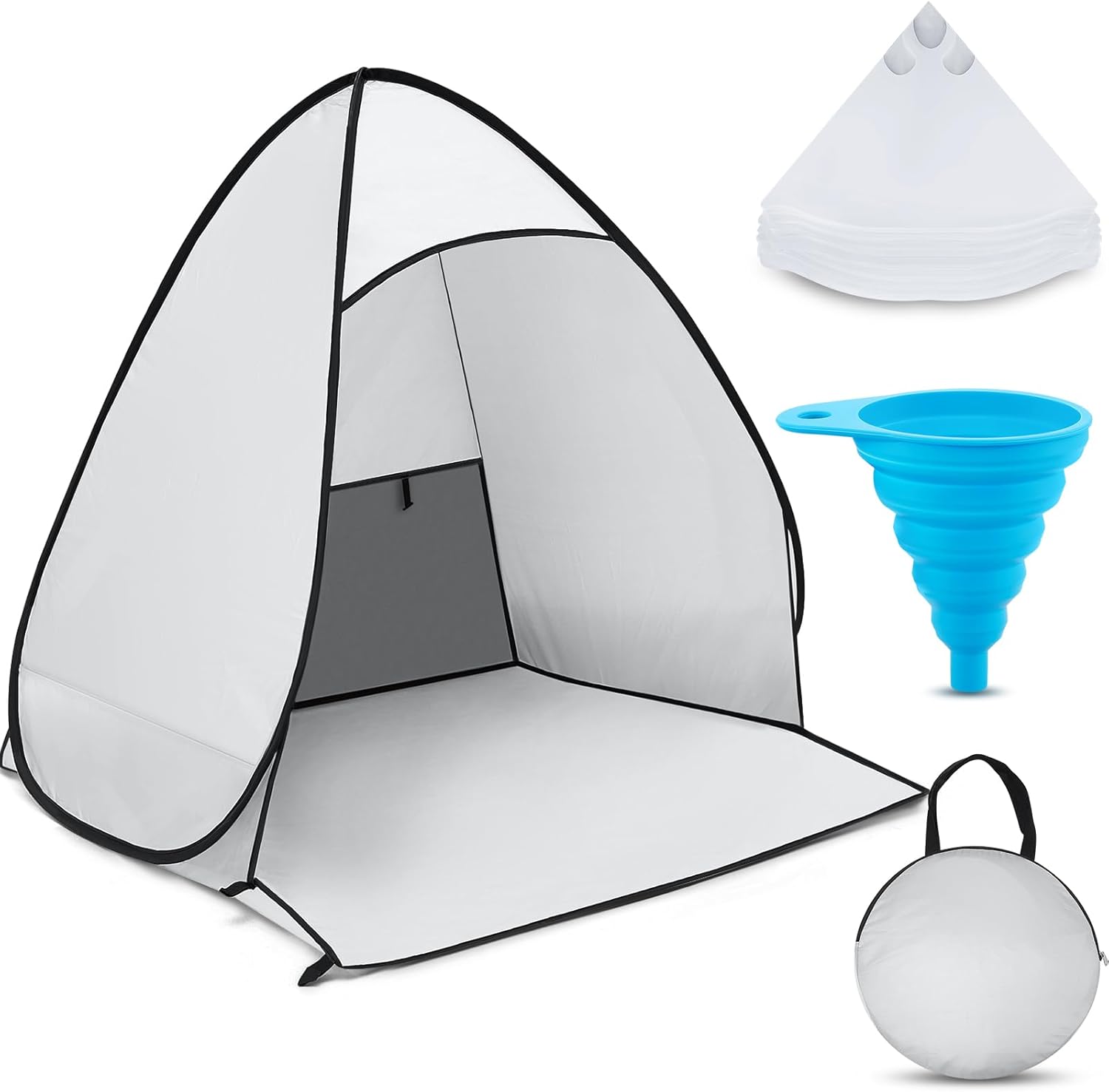 Windyun 102 Pcs Spray Paint Tent Set Includes Paint Tent Spray Tent 100 Pcs Paint