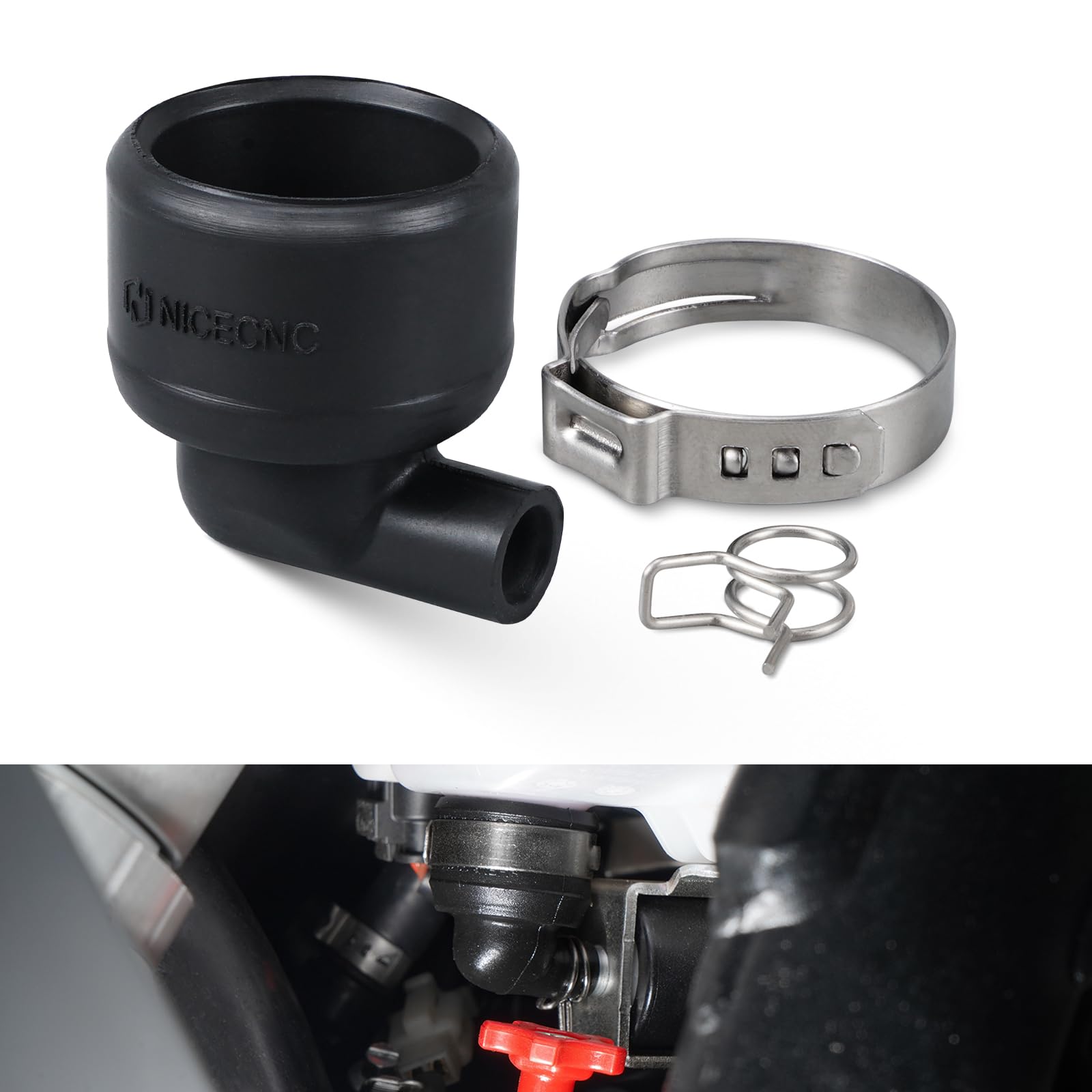 Amazon.com: NICECNC Angle Piece Oil Tank, High Temp Fluororubber