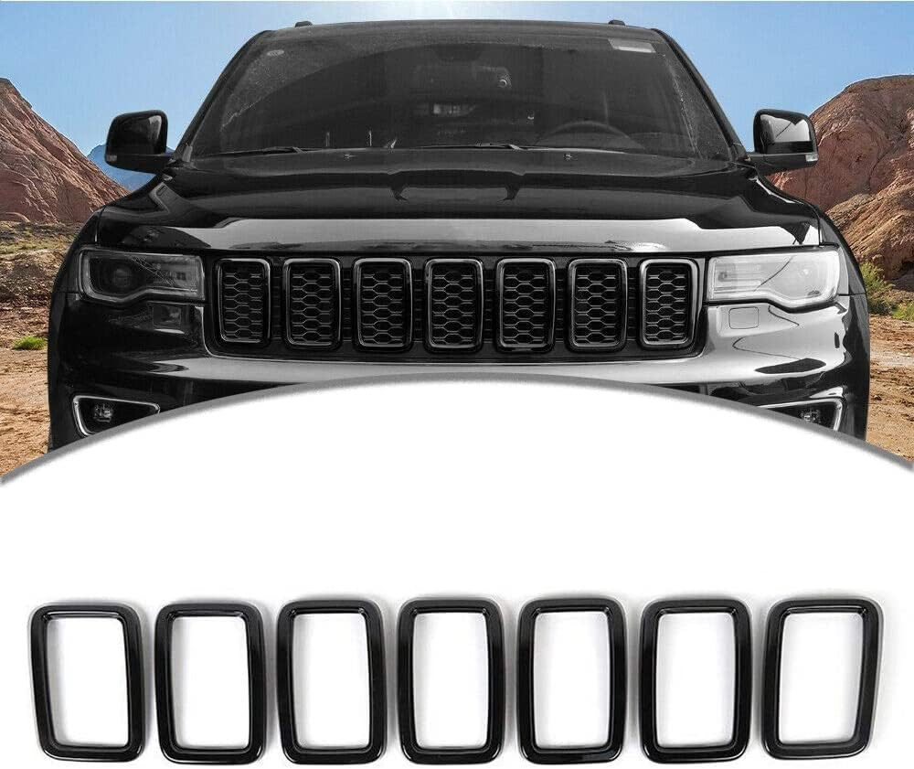 NO7RUBAN Front Grille Rings Grill Inserts Cover For 2017