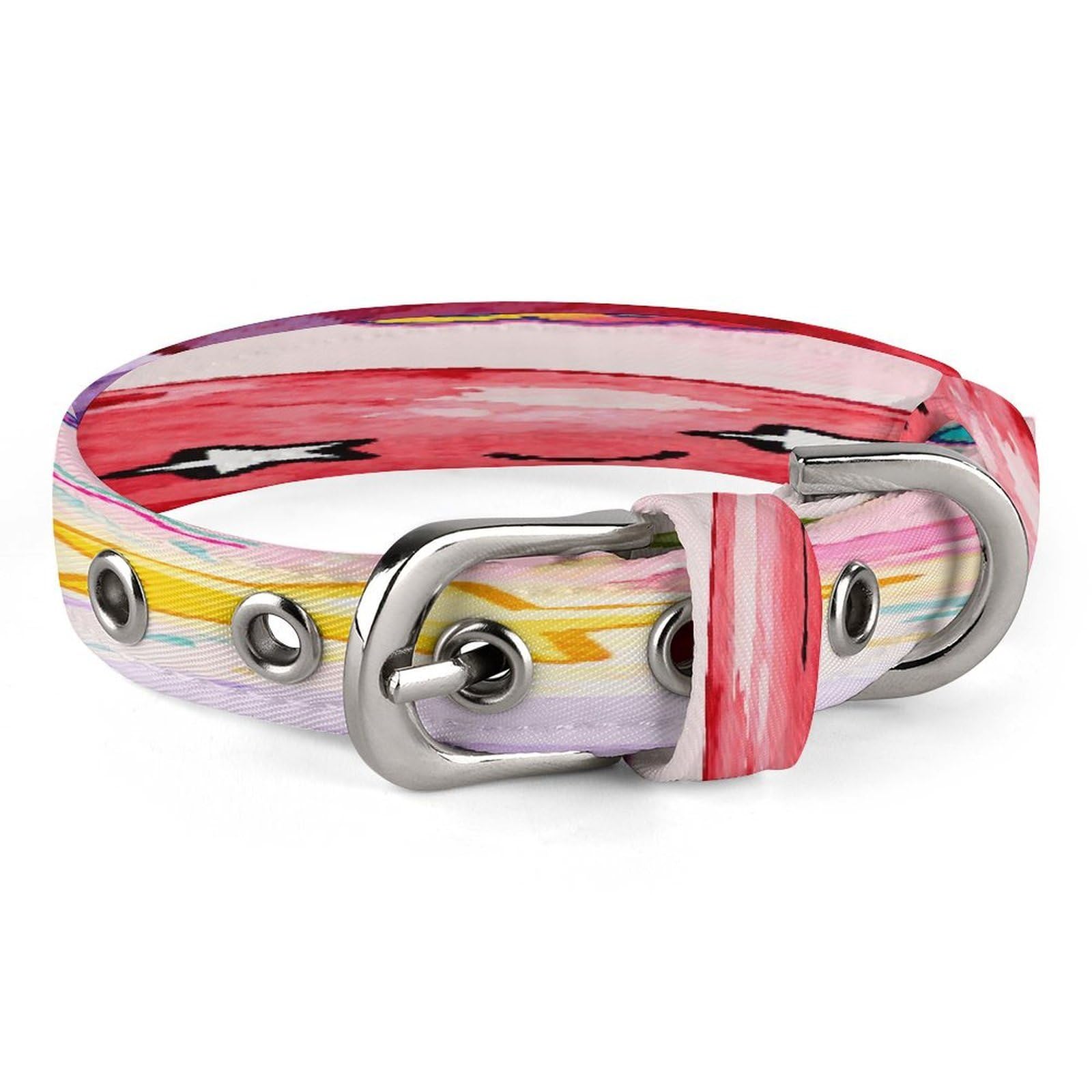 Collar de perro Cranberry Star ajustable de tela Oxford suave para cachorros y gatos