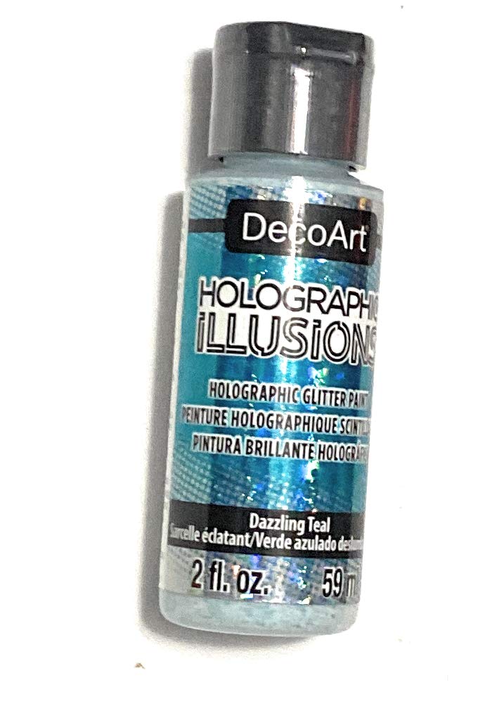 Deco Art Holographic Illusion DZZLNGTEAL, Dazzling Teal, One Size