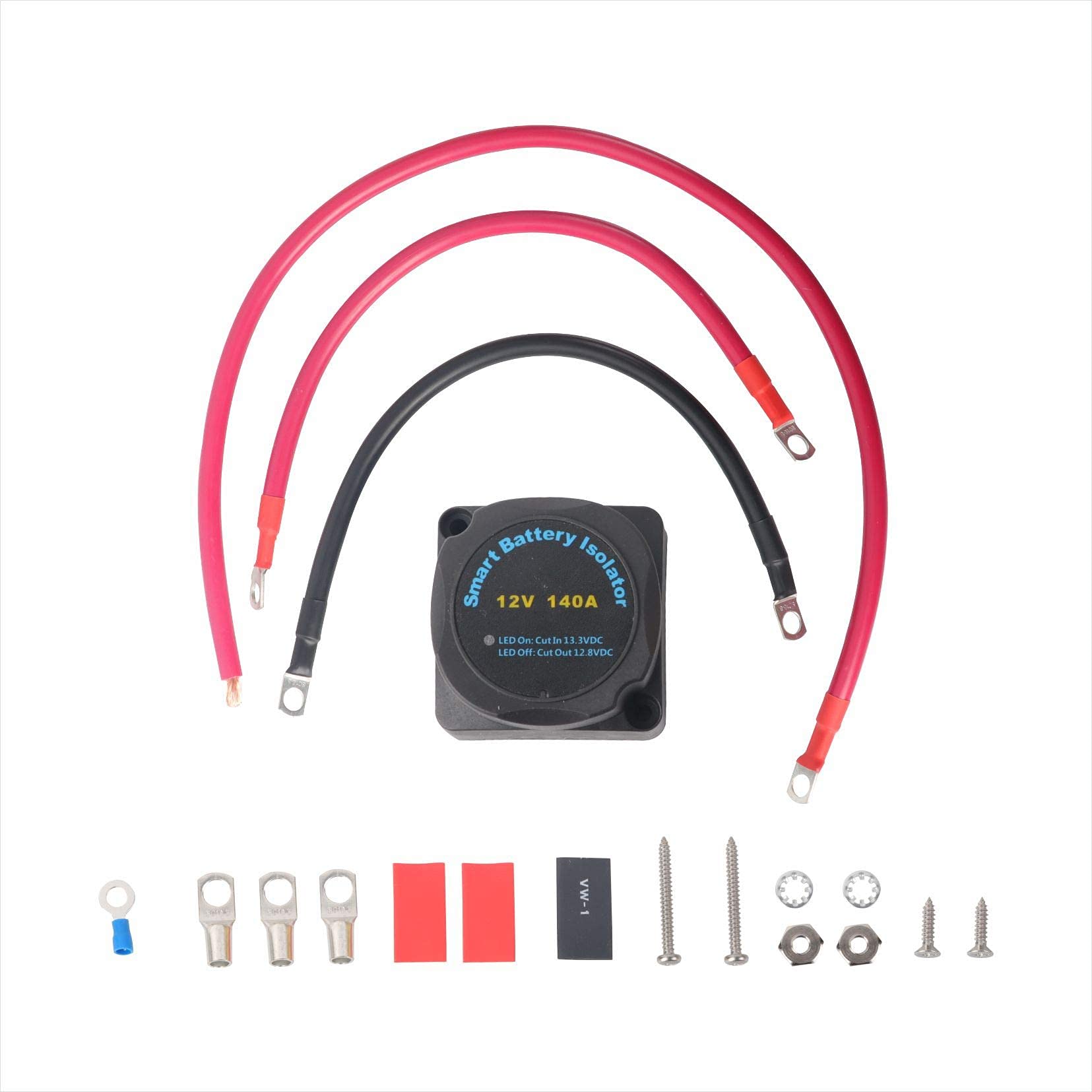 Buy vks 12V 140A Dual Battery Isolator with Wiring Cable Kit VSR