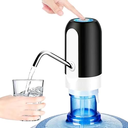 Bomba de agua universal para botella de 5 galones, dispensador de agua eléctrico, bomba de agua automática portátil con interruptor y carga USB,