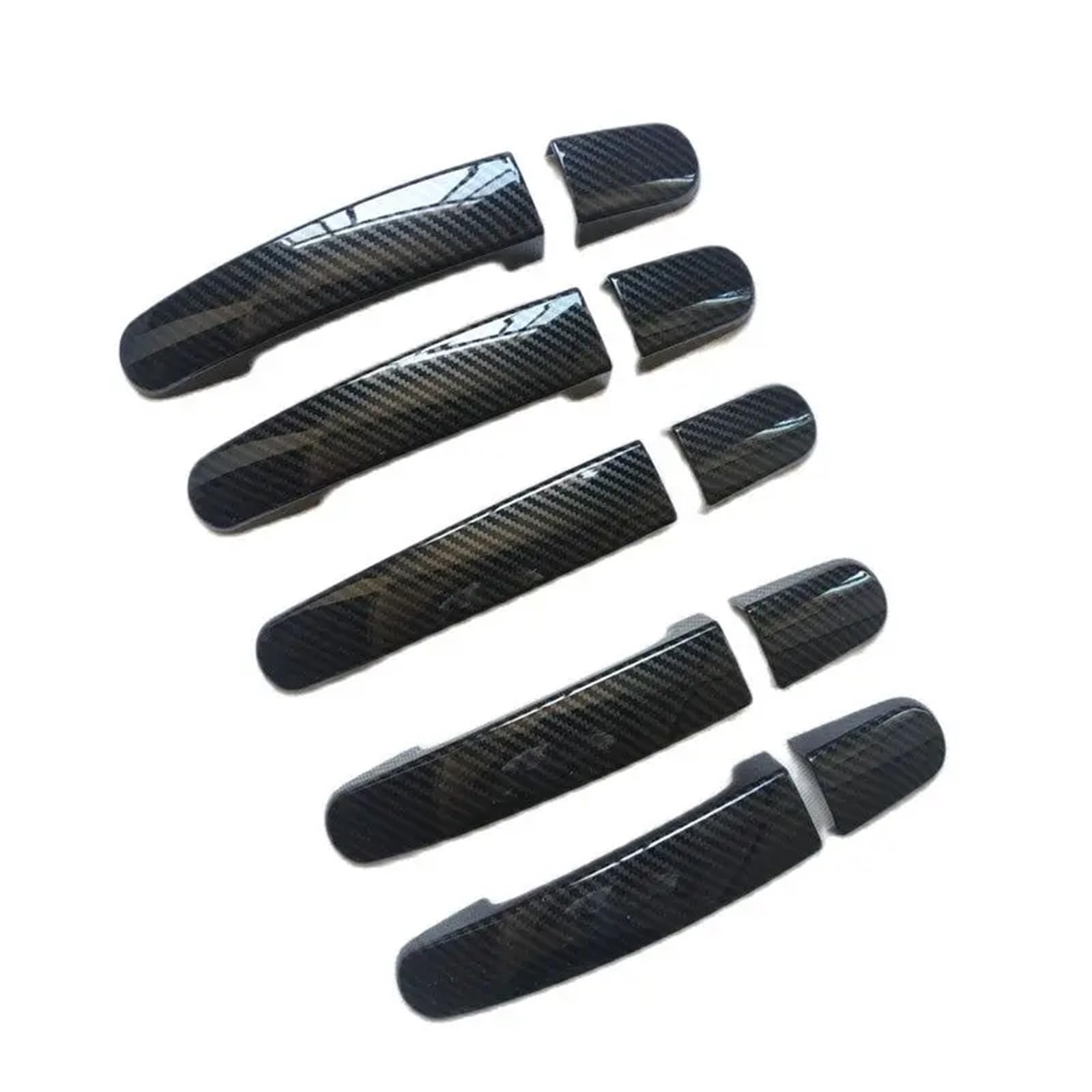 RDWSPLI Exterior Handle Shell Compatible with for Tourneo for Custom 2014-2020 Door Handle Cover Trim ABS Imitation Carbon Fiber Accessories