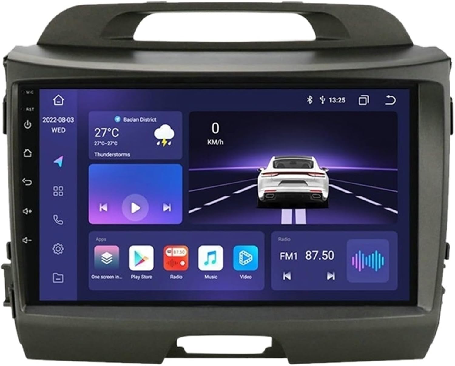 Odtwarzacz Multimedialny Nawigacja GPS Samochodowe Radio Radioodtwarzacz Stereo Przejrzysty I Responsywny(S3)