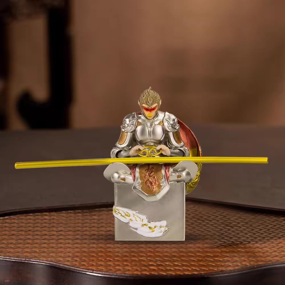 Wukong Action Figure Monkey Figurines Monkey King Decor Sun Wukong Statue Model Decoration Collectible Dolls Myth Wukong Car Decorations Art Relievo