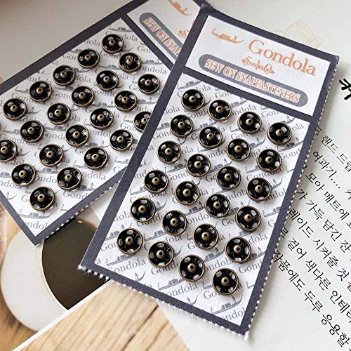 Boucle en métal invisible ZEYOU 8mm pour fermeture discrète de poupée