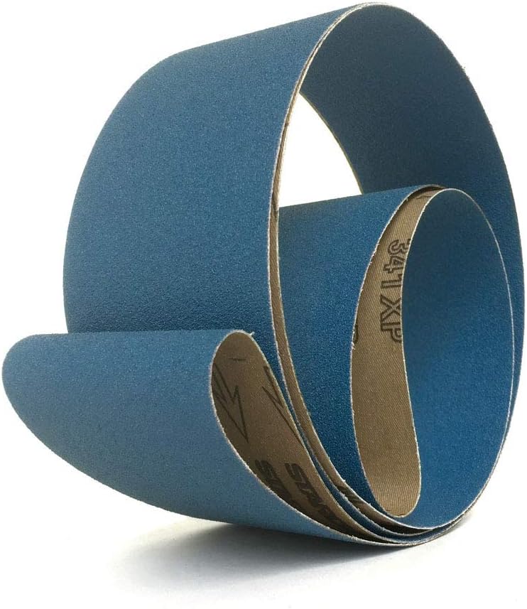 Starcke 8 Pack STARCKE 3'' x 90'' 120 Grit Premium Zirconia Cloth Sanding Belts for Hardwoods & Metals
