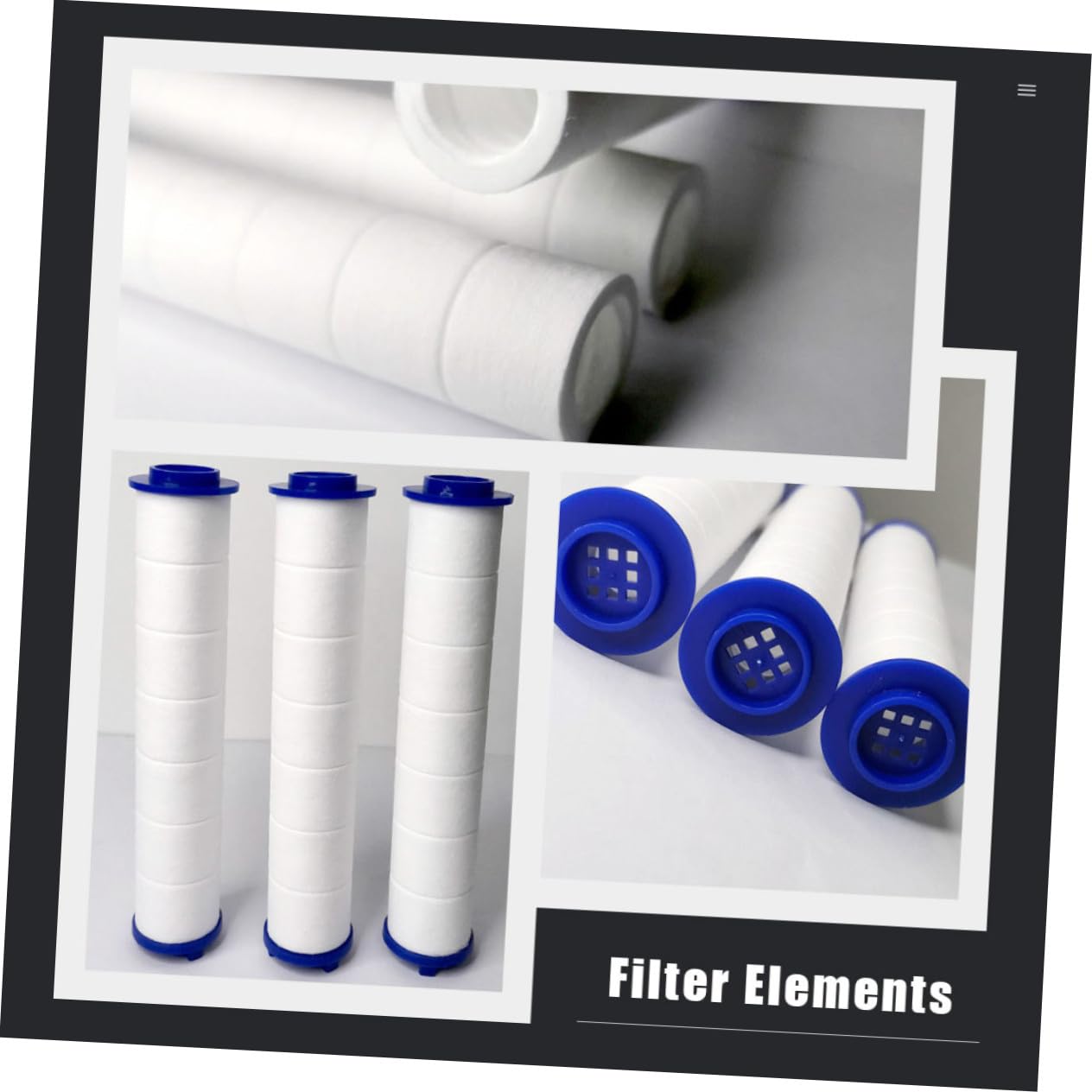 6 cartuchos de filtro de ducha de alta presión, repuesto de algodón PP para el baño del hogar, elimina sedimentos e impurezas, sistema elástico de purifina de agua